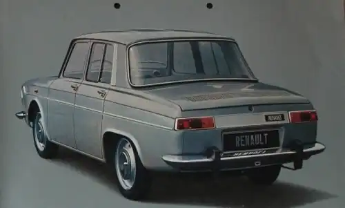 Renault 10 Major Modellprogramm 1966 Automobilprospekt (8055)