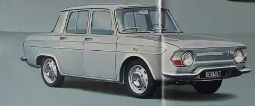 Renault 10 Major Modellprogramm 1966 Automobilprospekt (8055)