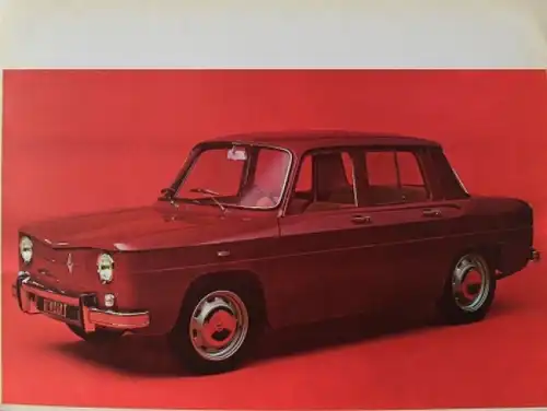 Renault 8 Modellprogramm 1968 Automobilprospekt (8072)