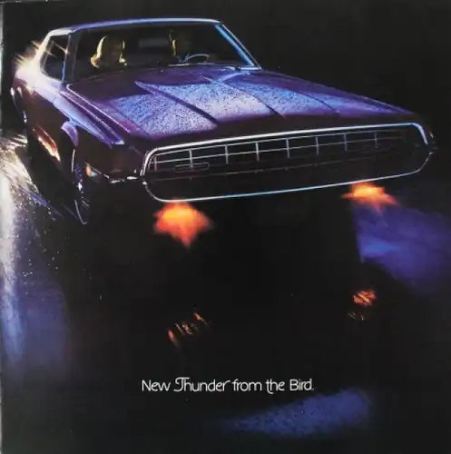 Ford Thunderbird Modellprogramm 1968 Automobilprospekt (8102)