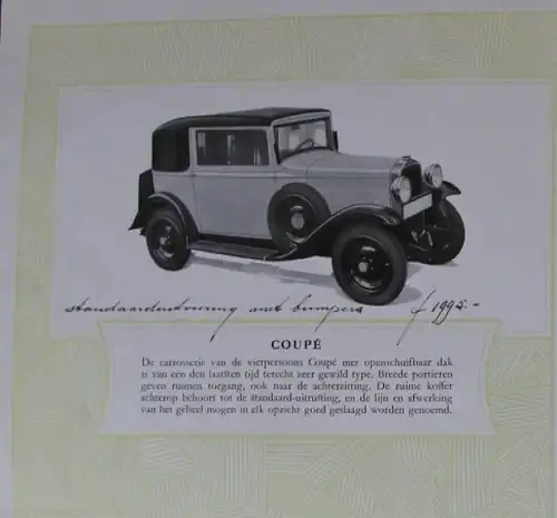 Opel 1,8 Liter Modelprogramm 1931 Automobilprospekt (8173)