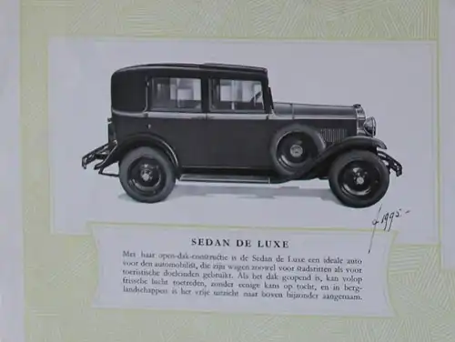 Opel 1,8 Liter Modelprogramm 1931 Automobilprospekt (8173)