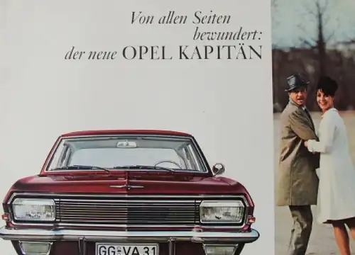 Opel Kapitän Modellprogramm 1964 Automobilprospekt (8246)