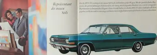 Opel Kapitän Modellprogramm 1964 Automobilprospekt (8246)