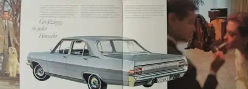 Opel Kapitän Modellprogramm 1964 Automobilprospekt (8246)