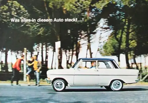 Opel Kadett Modellprogramm 1962 Automobilprospekt (8258)