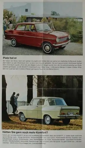 Opel Kadett Modellprogramm 1962 Automobilprospekt (8258)