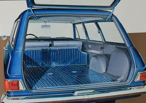 Opel Rekord Caravan Modellprogramm 1964 Automobilprospekt (8262)