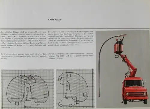 Opel Blitz Ruthmann Steiger Modellprogramm 1966 Lastwagenprospekt (8272)