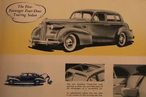 Cadillac La Salle Modellprogramm 1938 Automobilprospekt (8301)