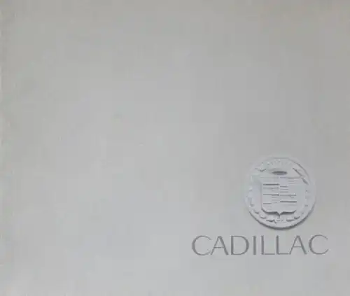 Cadillac Modellprogramm 1962 Automobilprospekt (8313)