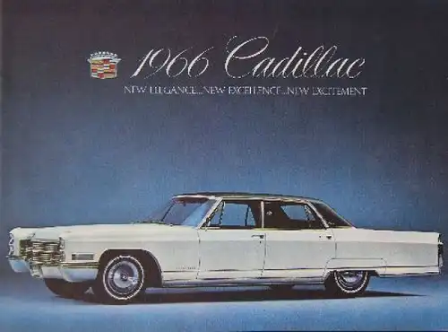 Cadillac Modellprogramm 1966 Automobilprospekt (8319)