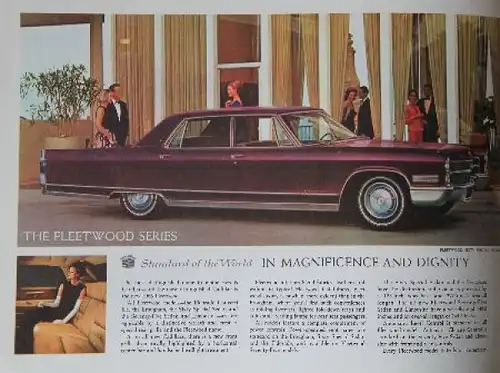 Cadillac Modellprogramm 1966 Automobilprospekt (8319)