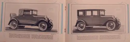 Chevrolet Modellprogramm 1926 Automobilprospekt (8325)