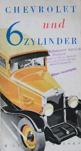 Chevrolet Modellprogramm 1927 Automobilprospekt (8327)