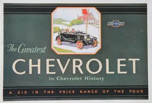 Chevrolet Modellprogramm 1930 Automobilprospekt (8332)