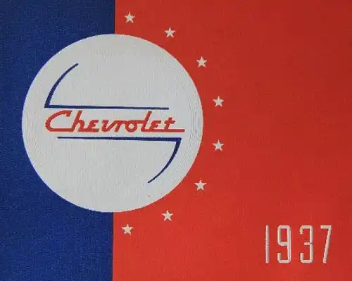 Chevrolet Modellprogramm 1937 Automobilprospekt (8340)