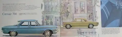 Chevrolet Corvair Modellprogramm 1962 Automobilprospekt (8376)