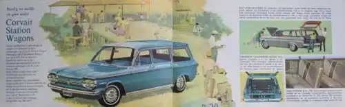 Chevrolet Corvair Modellprogramm 1962 Automobilprospekt (8376)