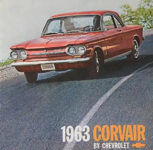 Chevrolet Corvair Modellprogramm 1963 Automobilprospekt (8378)