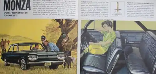 Chevrolet Corvair Modellprogramm 1963 Automobilprospekt (8378)