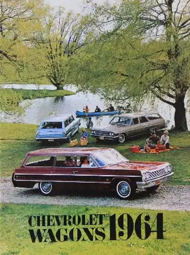 Chevrolet Modellprogramm 1964 Automobilprospekt (8382)