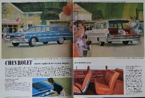 Chevrolet Modellprogramm 1964 Automobilprospekt (8382)