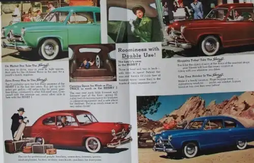 Kaiser Henry J Modellprogramm 1950 Automobilprospekt (6830)