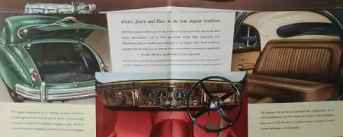 Jaguar Modellprogramm 1951 Automobilprospekt (8440)