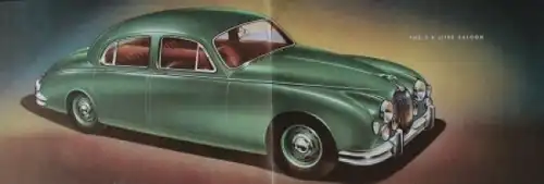 Jaguar Modellprogramm 1951 Automobilprospekt (8440)