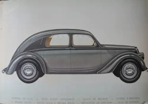 Lancia Ardennes Modellprogramm 1938 Automobilprospekt (8447)