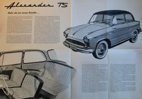 Lloyd Alexander TS Modellprogramm 1958 Automobilprospekt (8465)