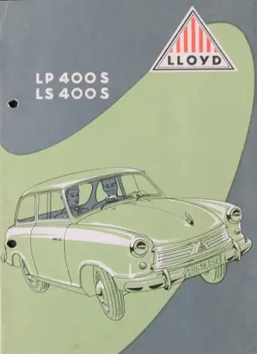 Lloyd LP 400 S Modellprogramm 1958 Automobilprospekt  (8466)