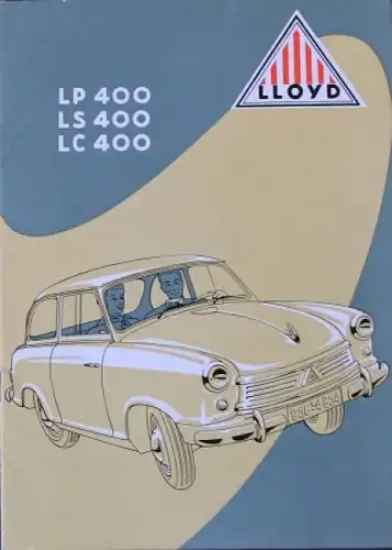 Lloyd LP 400 Modellprogramm 1958 Automobilprospekt (8468)