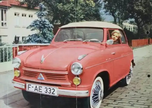 Lloyd Alexander 600 Modellprogramm 1958 Automobilprospekt (8473)