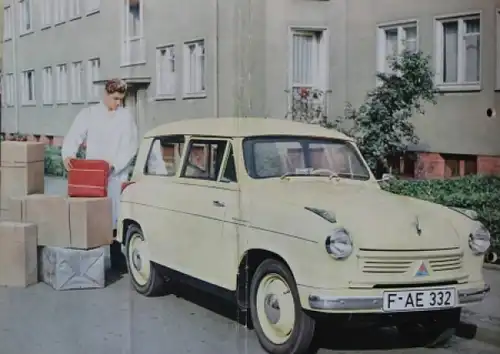 Lloyd Alexander 600 Modellprogramm 1958 Automobilprospekt (8473)