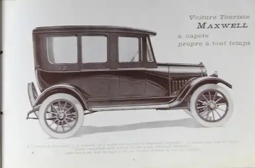 Maxwell Motors Modellprogramm 1919 Automobilprospekt (8508)