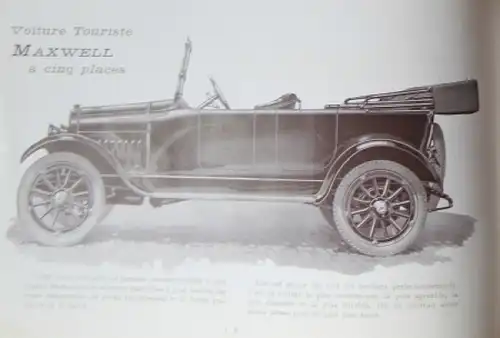 Maxwell Motors Modellprogramm 1919 Automobilprospekt (8508)