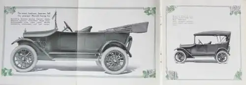 Maxwell Motors Modellprogramm 1916 Automobilprospekt (8510)