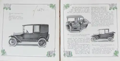 Maxwell Motors Modellprogramm 1916 Automobilprospekt (8510)