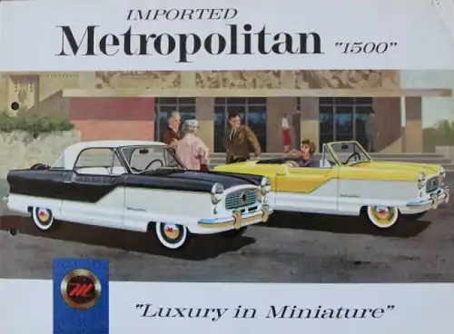 Nash Metropolitan 1500 Modellprogramm 1959 Automobilprospekt (8518)