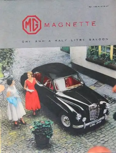MG Magnette Modellprogramm 1959 Automobilprospekt (8520)