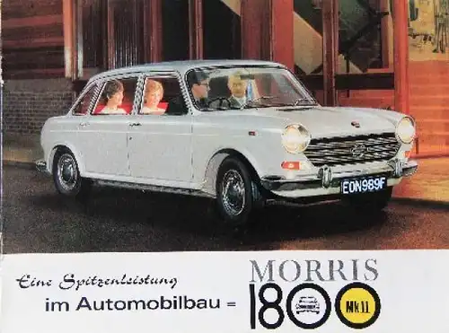 Morris 1800 MK II Modellprogramm 1968 Automobilprospekt (8531)