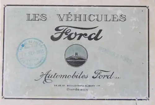 Ford T Modellprogramm 1924 Automobilprospekt (8575)