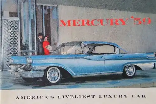 Ford Mercury Modellprogramm 1959 Automobilprospekt (8618)