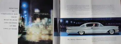 Ford Mercury Modellprogramm 1959 Automobilprospekt (8618)