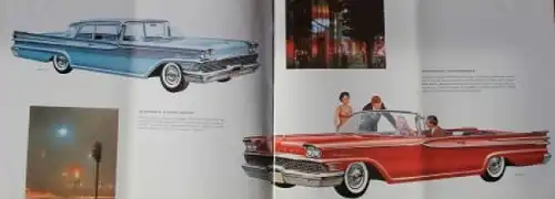 Ford Mercury Modellprogramm 1959 Automobilprospekt (8618)