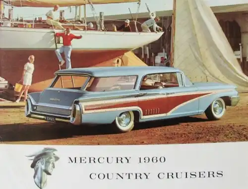 Ford Mercury Country Cruiser Modellprogramm 1960 Automobilprospekt (8628)