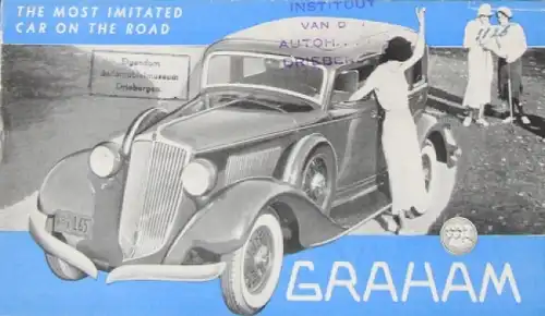 Graham Paige Modellprogramm 1936 Automobilprospekt (8646)