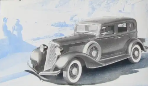 Graham Paige Modellprogramm 1936 Automobilprospekt (8646)